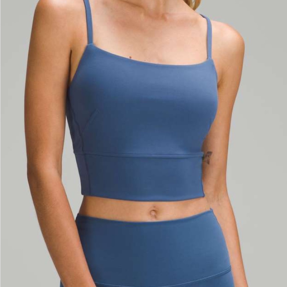 Lululemon Pitch Blue Wunder Train Strappy Tank size 10. Like new condition